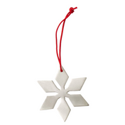 Silver Plated Snow Flake Ornament · Style C