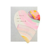 Hand-painted Greeting Card · "Rainbow Heart"