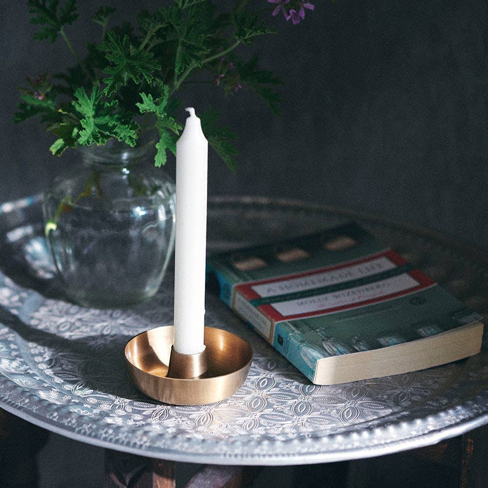 Brass Taper Candle Holder · Fog Linen Work