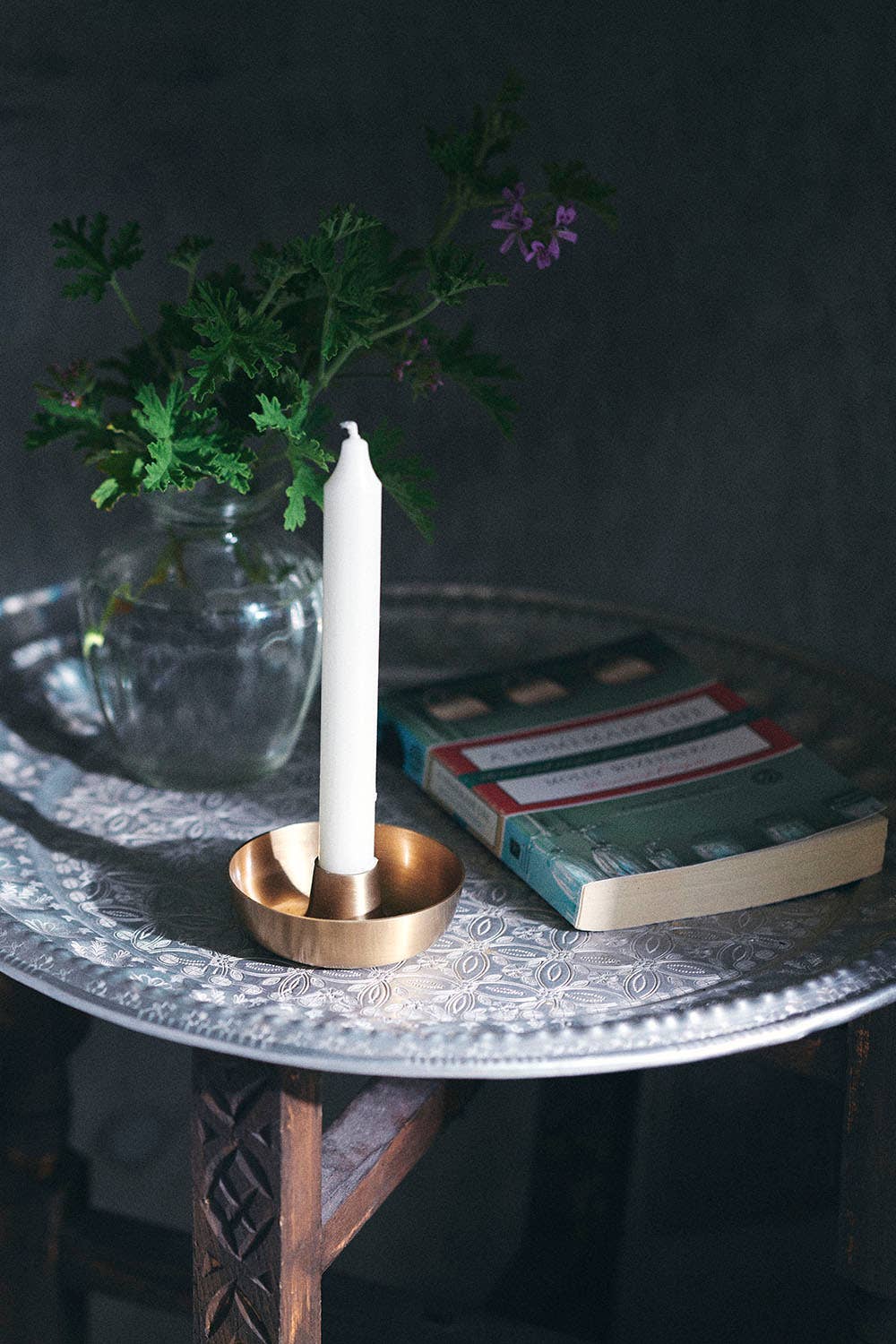 Brass Taper Candle Holder · Fog Linen Work