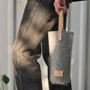 Hana Merino Wool Bottle Bag · Granite, socius design