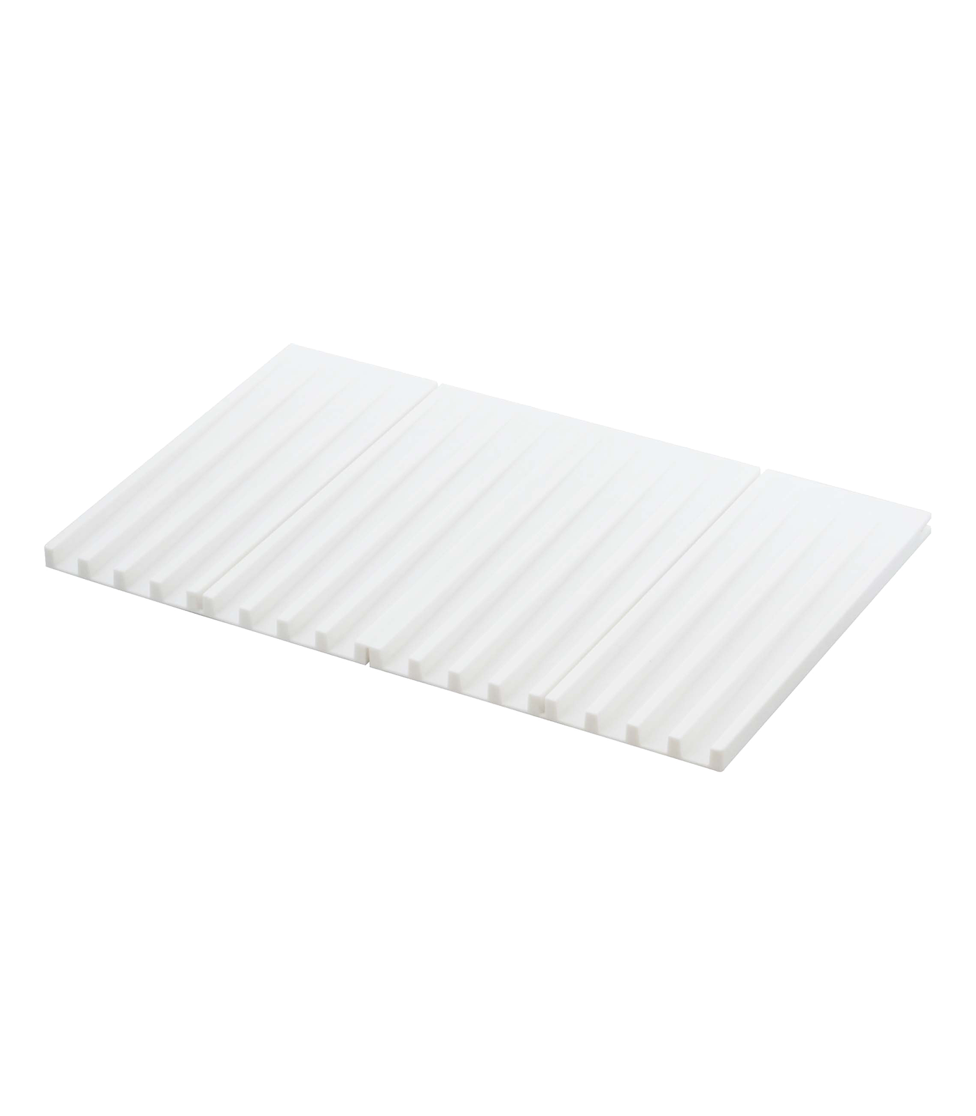 Tower Folding Dish Drainer Mat - Silicone: White