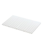 Tower Folding Dish Drainer Mat - Silicone: White