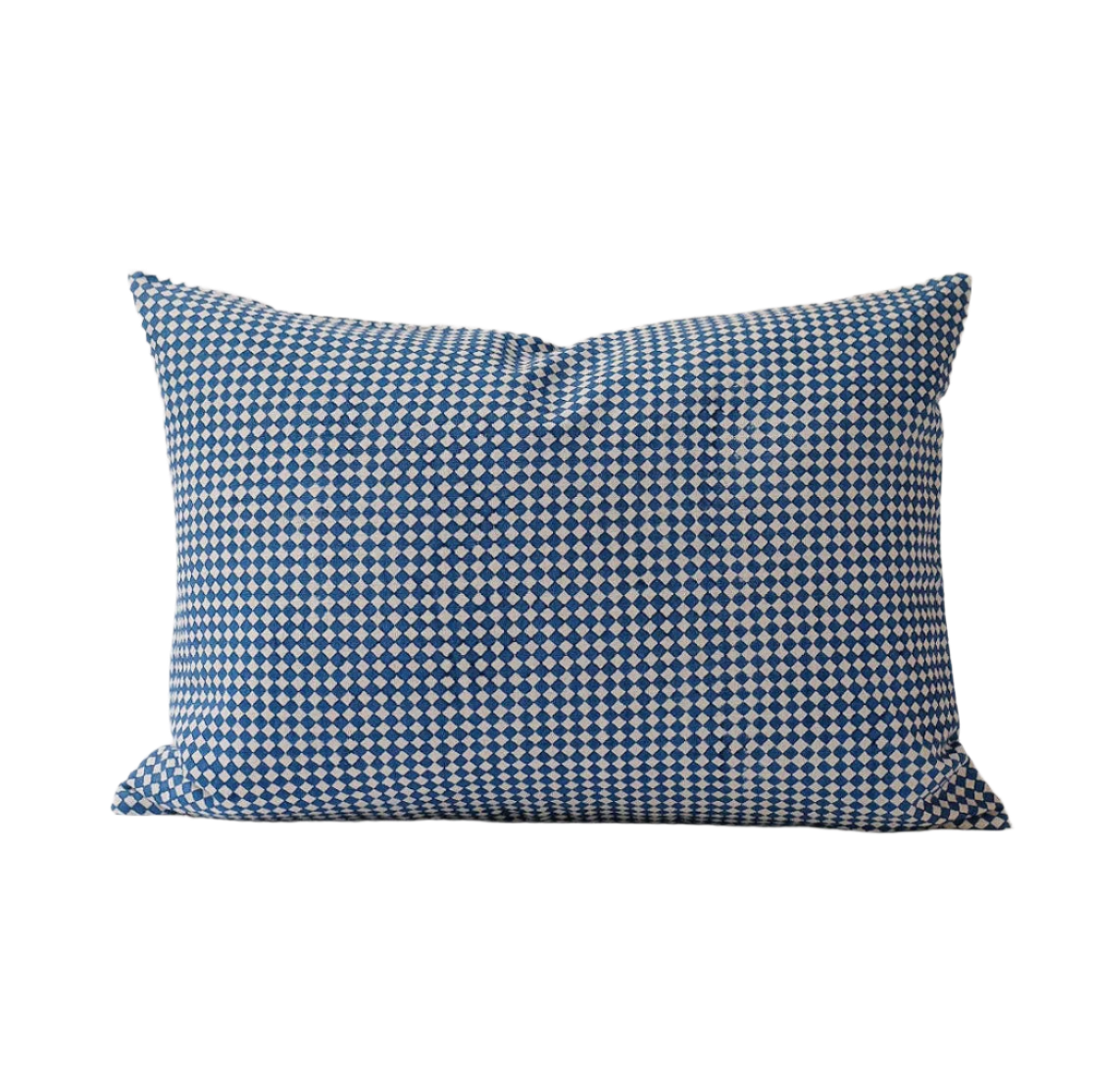 Soil to Studio · Rekha Hand Block-Printed Linen Pillowcase · Indigo