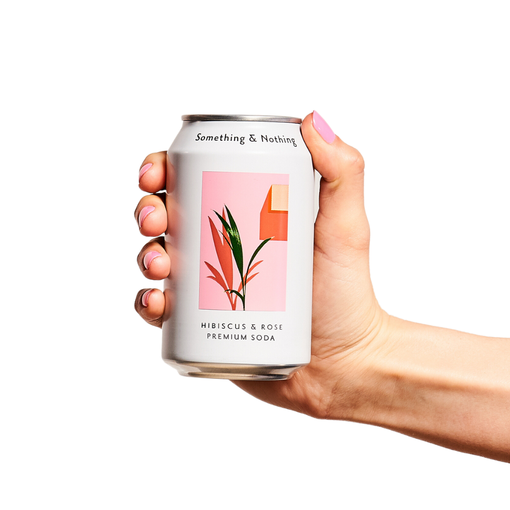 Something & Nothing · Hibiscus & Rose Premium Soda