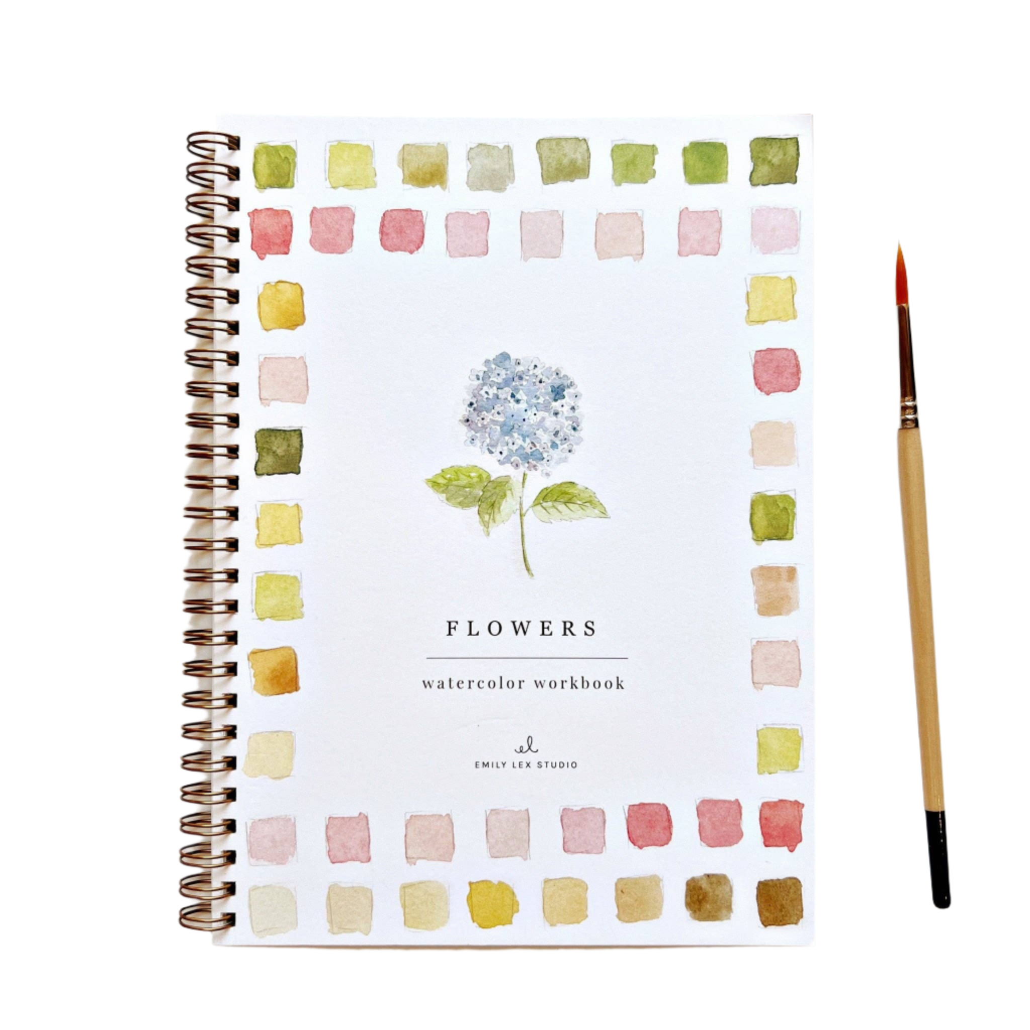 Flowers Watercolor Workbook · Emily Lex Studio