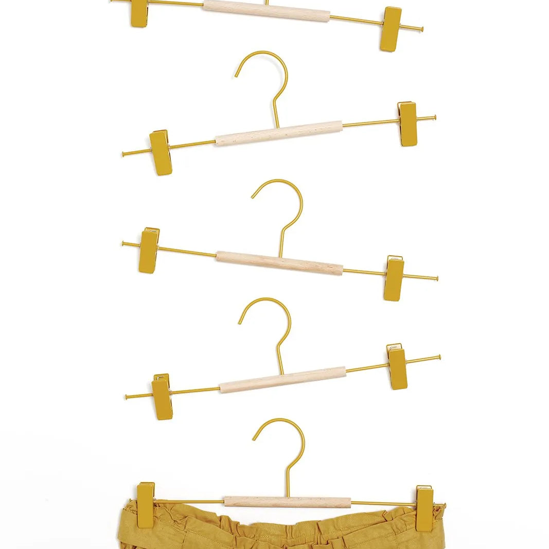 Adult Clip Hangers in Mustard