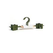 Adult Clip Hangers in Olive