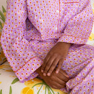 Hand Block-printed Pajama Set in Phlox · Block Shop Textiles, socius design