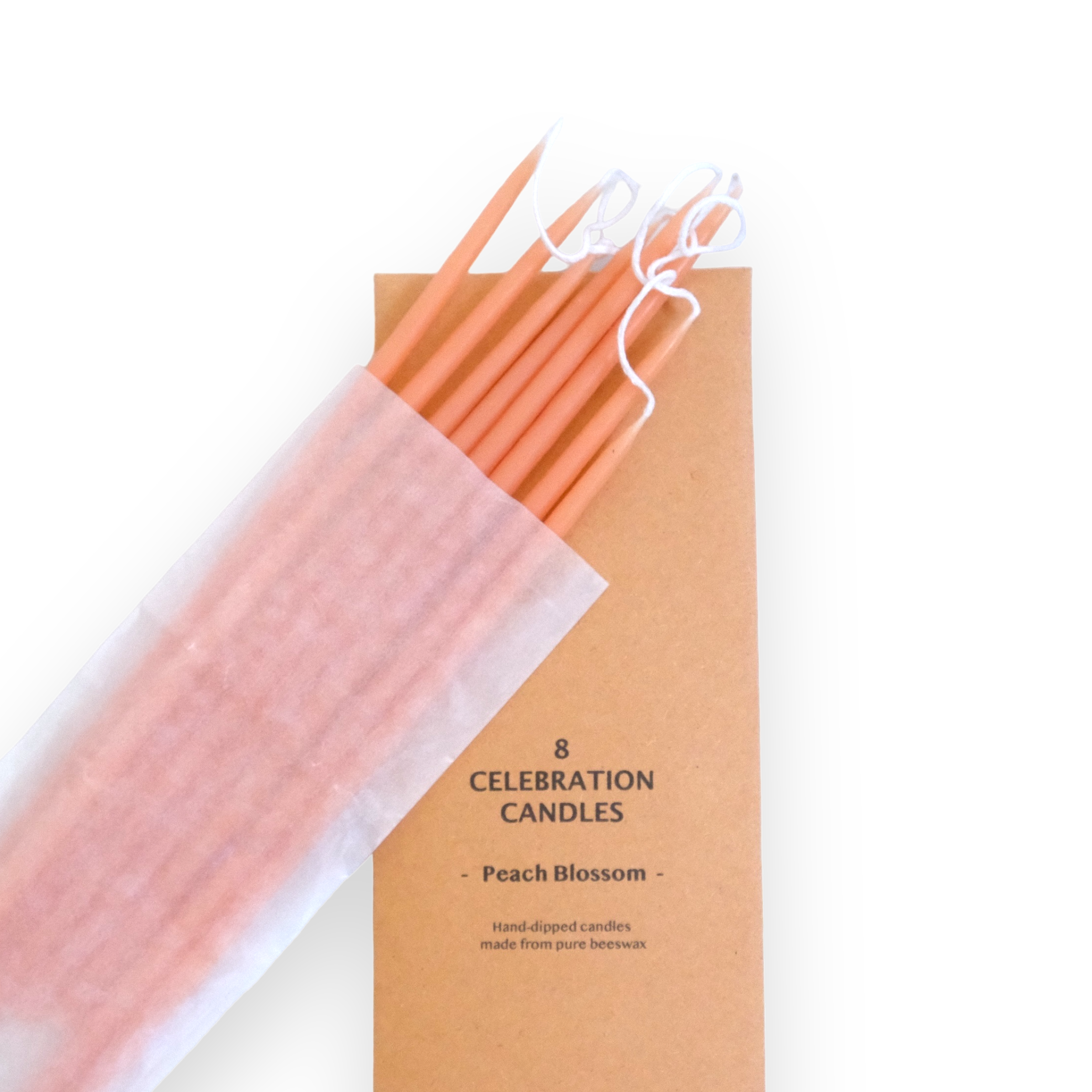 Wax Atelier Beeswax Celebration Candles • Peach Blossom