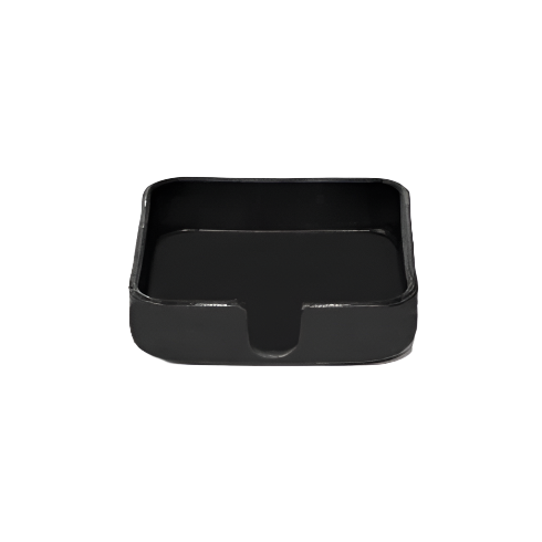 Graf Lantz Kobon Leather Square Tray · Black