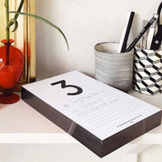 Daily Calendar Pad · Black