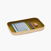 Graf Lantz Kawabon Tray · Natural Leather + Golden Moss Felt