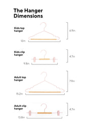 Adult Top Hangers in Blush