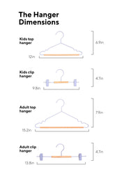 Adult Clip Hangers in Lilac