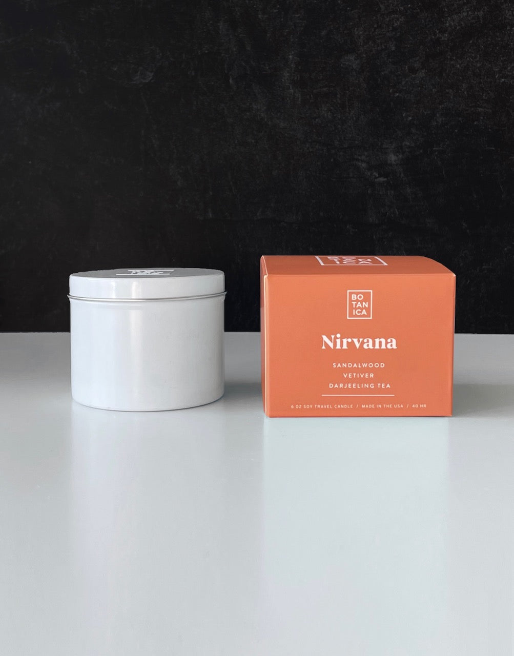 Travel Tin Candle · Nirvana · Botanica