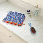 Sundial in Cobalt Travel Pouch · Block Shop Textiles, socius design