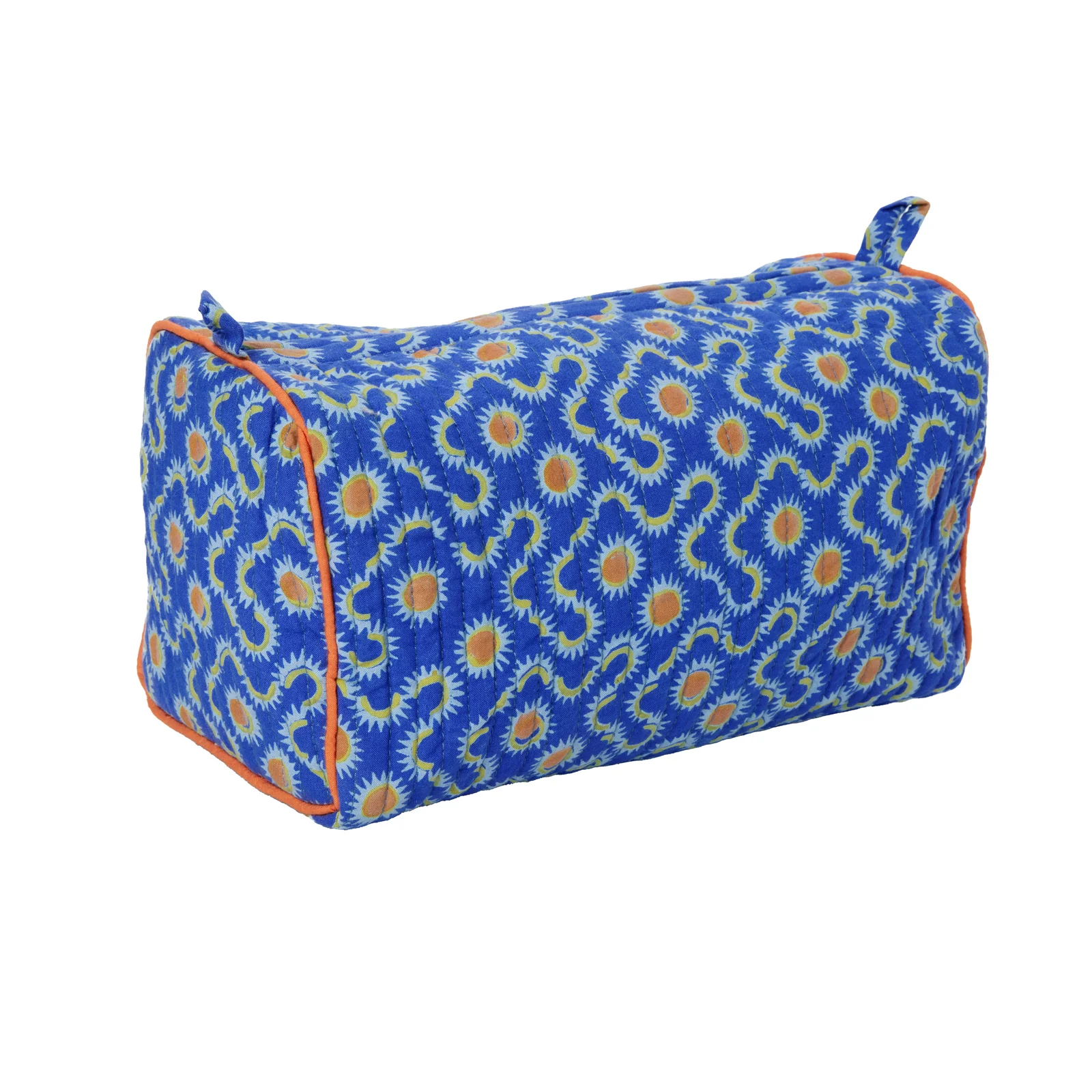 Sundial in Cobalt Travel Pouch · Block Shop Textiles, socius design