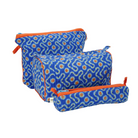 Sundial in Cobalt Travel Pouch · Block Shop Textiles, socius design