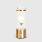 The Muse Portable Lamp in Solid Brass