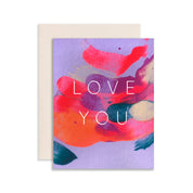 Hand-painted Greeting Card · "Orchid Love"