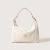 Hana Canvas Hobo Bag in Natural Vachetta