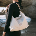 Hana Canvas Hobo Bag in Natural Vachetta