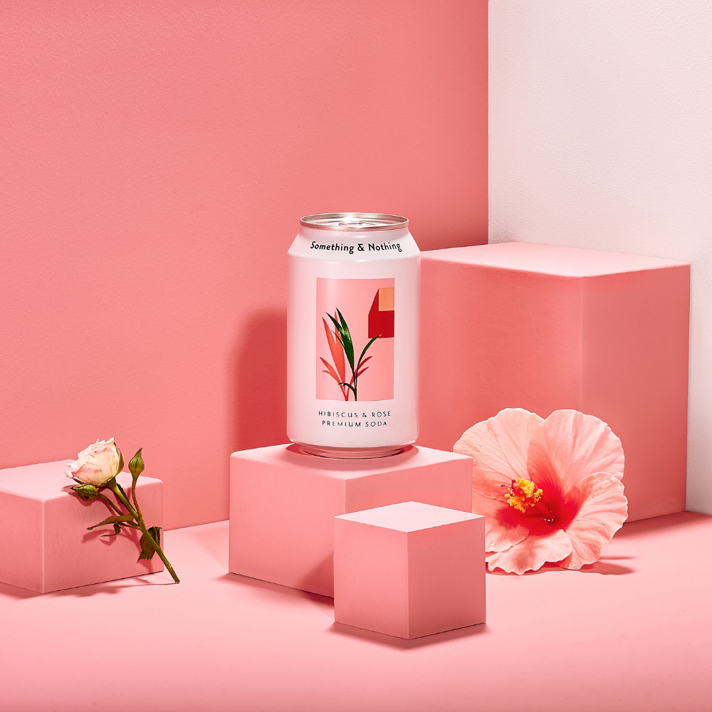 Something & Nothing · Hibiscus & Rose Premium Soda