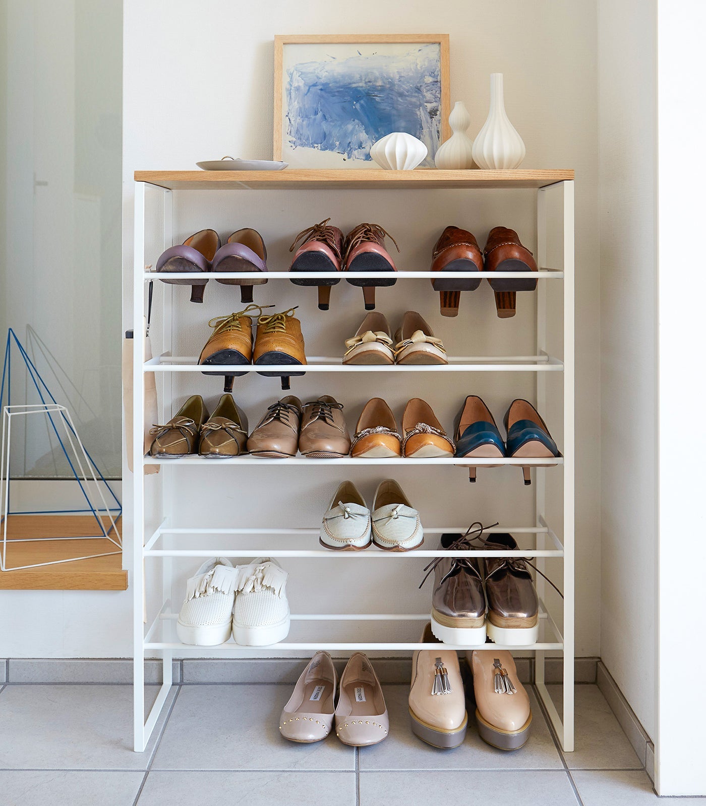 Steel Six-Tier Shoe Rack (34" H) · Yamazaki Home