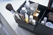 Steel + Wood Makeup Organizer with Mirror · Yamazaki Home