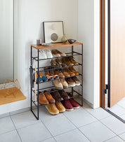 Steel Six-Tier Shoe Rack (34" H) · Yamazaki Home