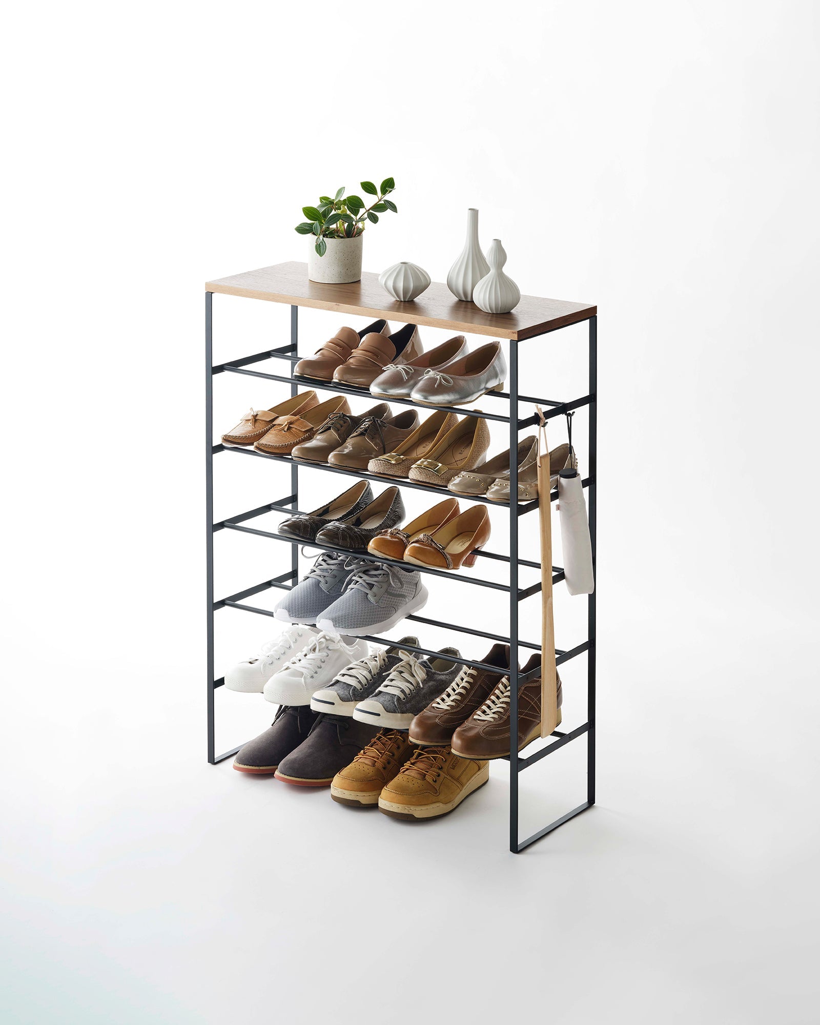 Steel Six-Tier Shoe Rack (34" H) · Yamazaki Home