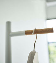 Steel + Wood Single Side Coat Rack · Yamazaki Home