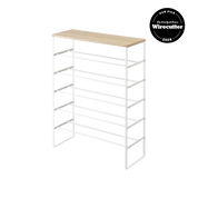 Steel Six-Tier Shoe Rack (34" H) · Yamazaki Home