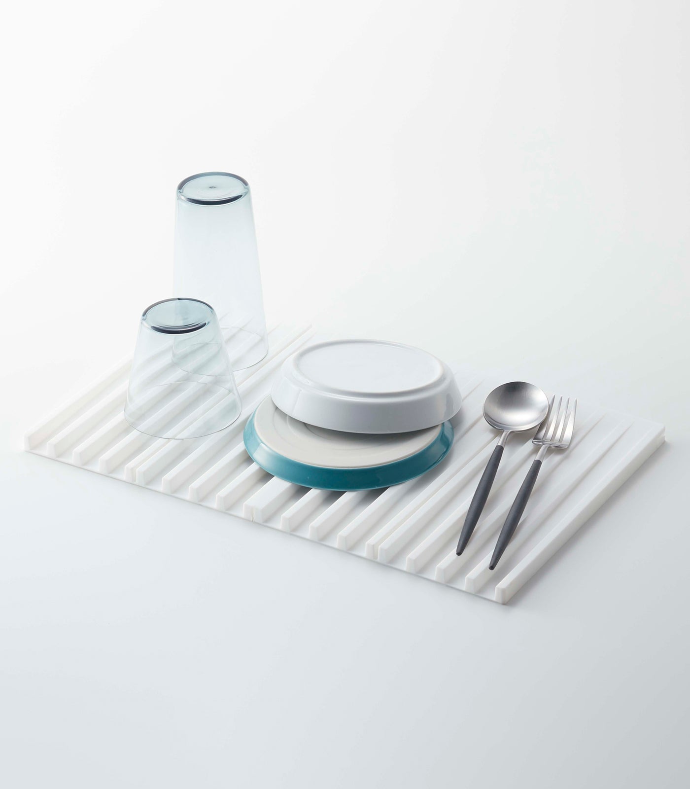 Folding Silicone Dish Drainer Mat & Trivet · Yamazaki Home