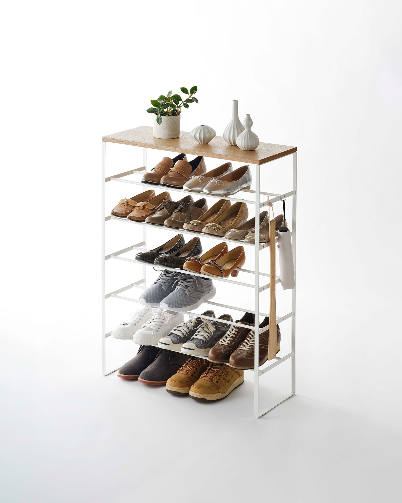 Steel Six-Tier Shoe Rack (34" H) · Yamazaki Home