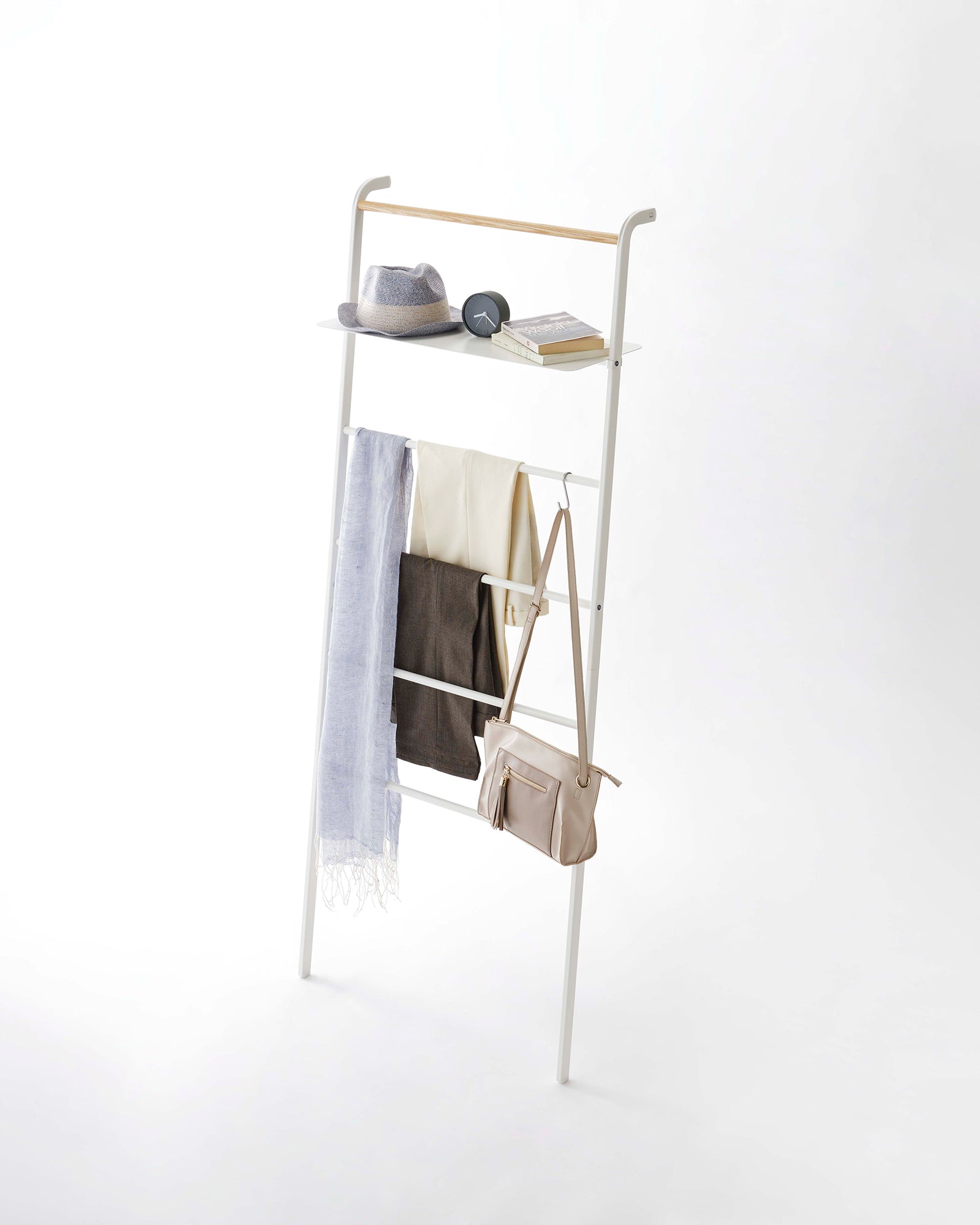 Steel Leaning Storage Ladder · Yamazaki Home