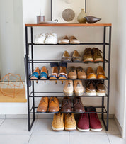 Steel Six-Tier Shoe Rack (34" H) · Yamazaki Home