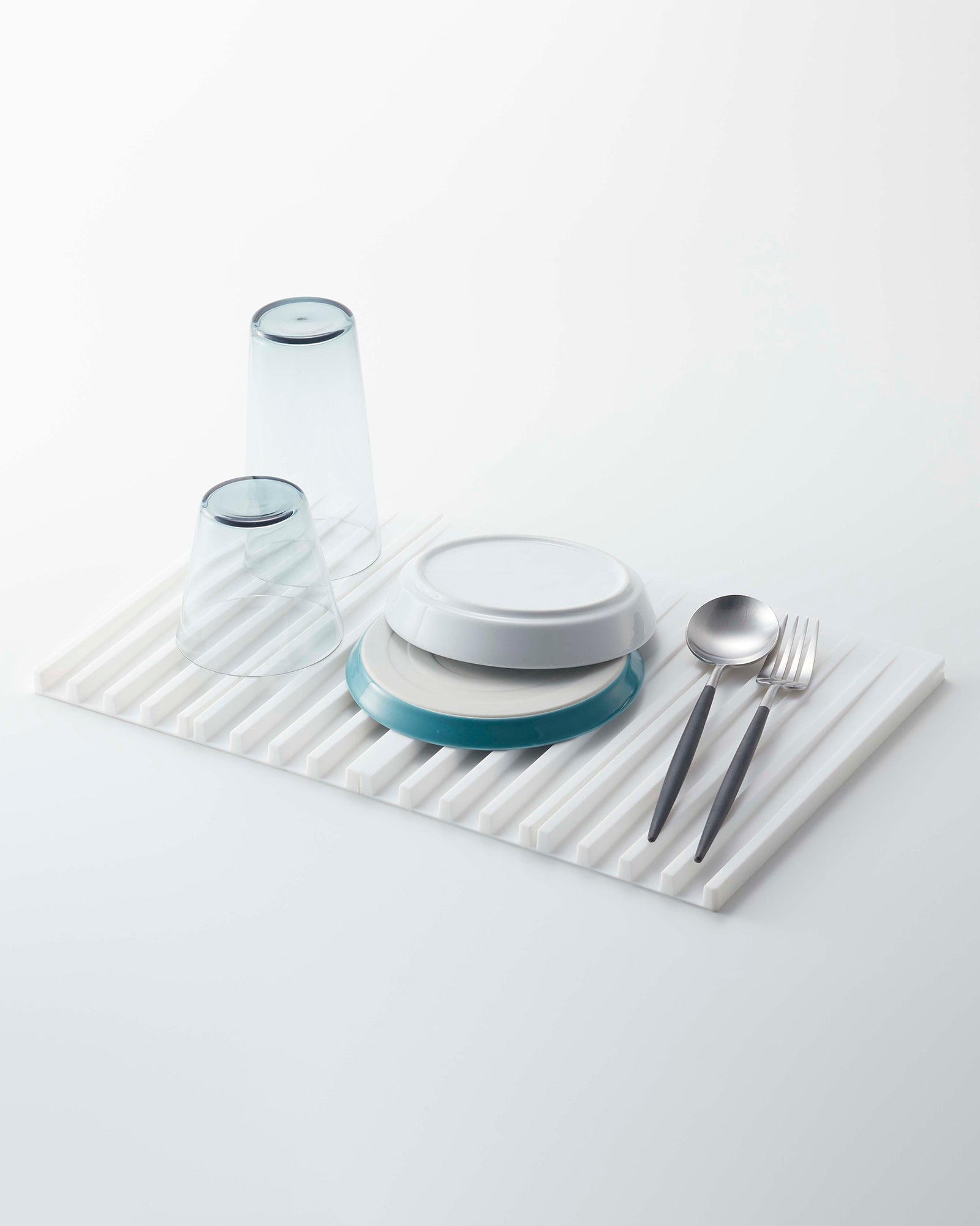 Folding Silicone Dish Drainer Mat & Trivet · Yamazaki Home