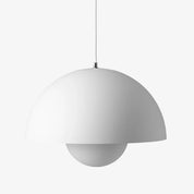 Flowerpot Pendant · Matte White