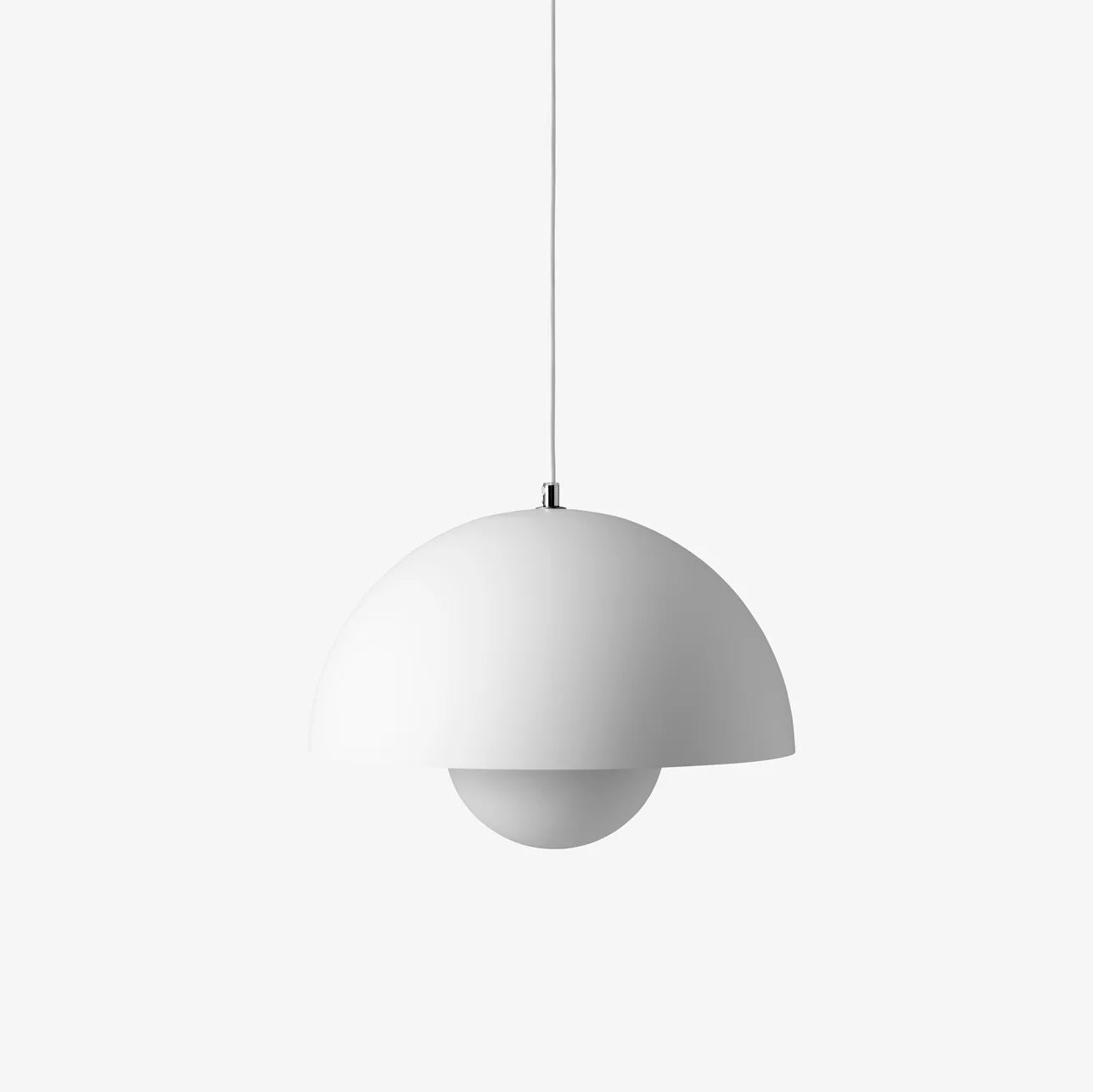 Flowerpot Pendant · Matte White